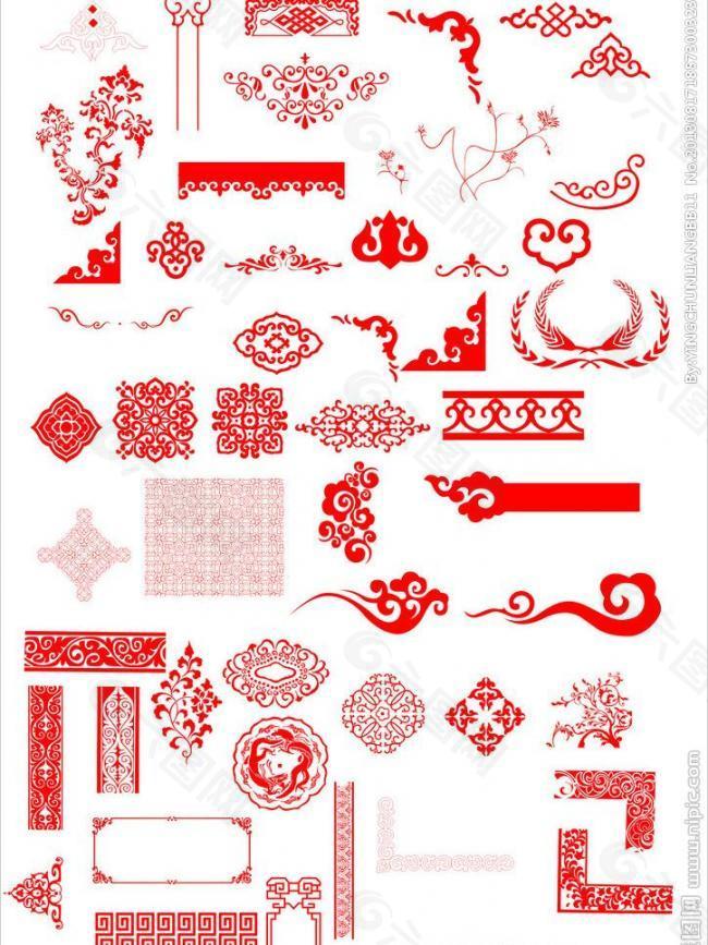 中国古典精品花纹图片