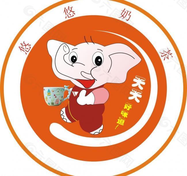 奶茶店logo设计图片