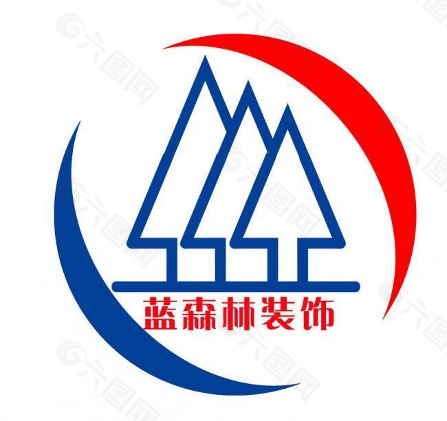 蓝森林装饰logo图片