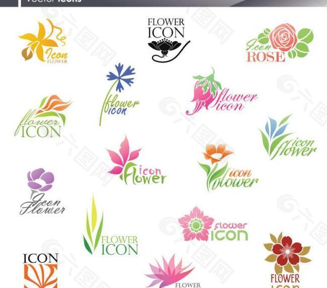 鲜花企业logo设计图片