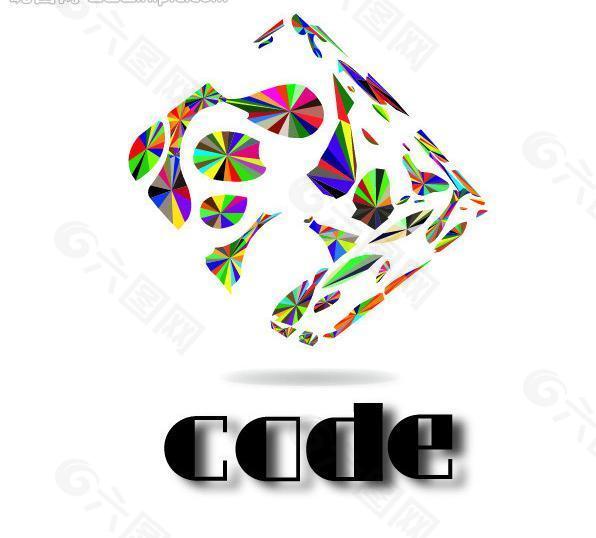 时尚炫色魔方logo图片
