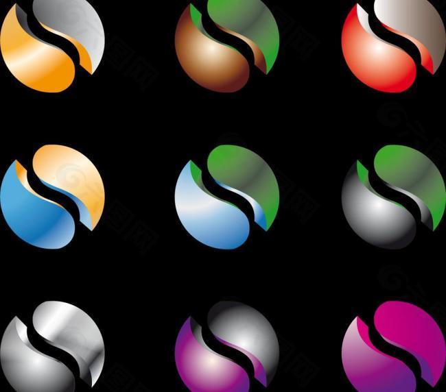 3d圆形logo图片