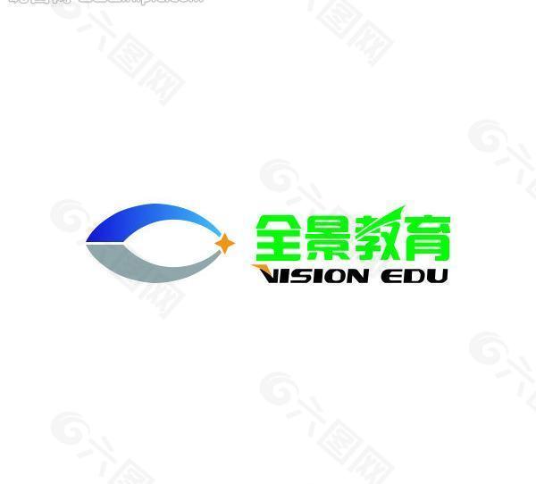 全景教育logo设计图片