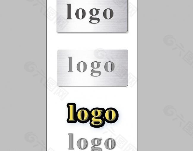logo 金属字体效果图片