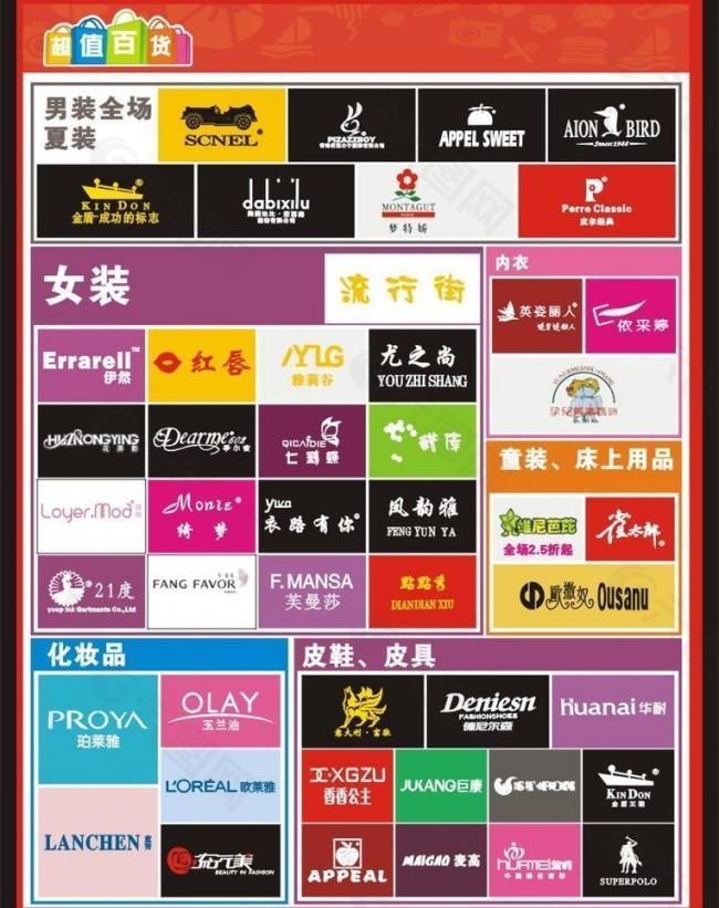 品牌百货logo图片