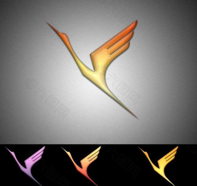 飞鸟 大雁 飞翔logo设计图片