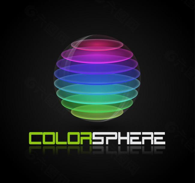 科幻标志 球形logo设计图片