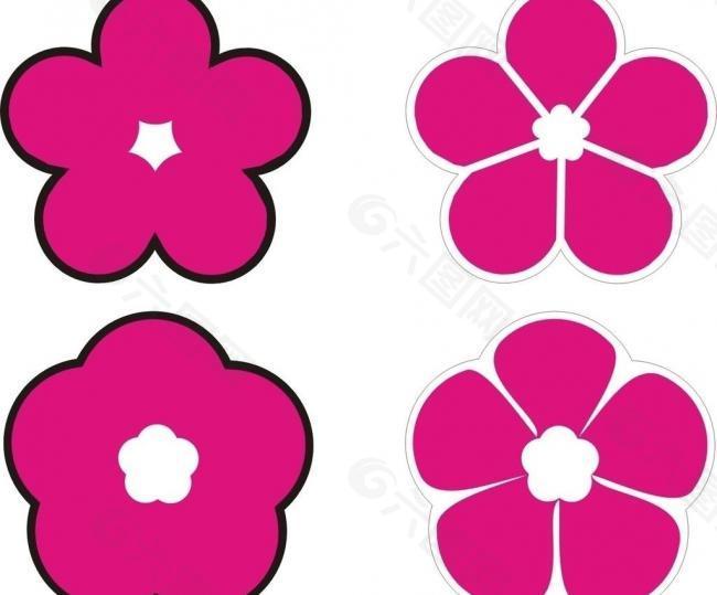 桃花梅花logo图片