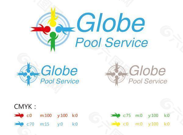 泳池清洁公司logo图片