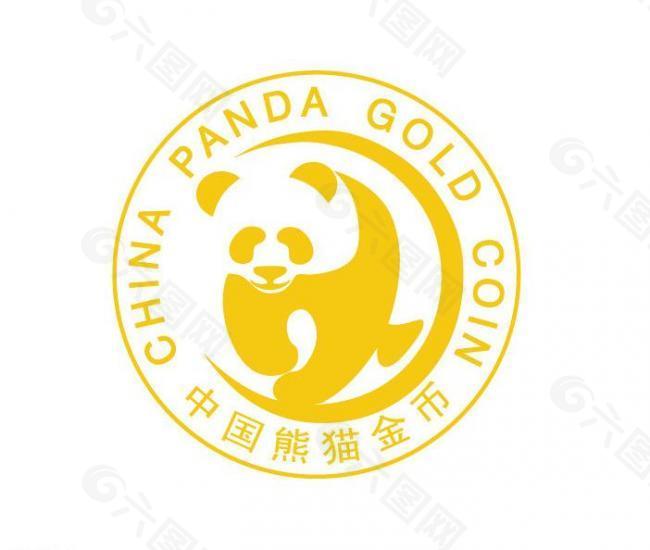 中国金币熊猫logo图案图片