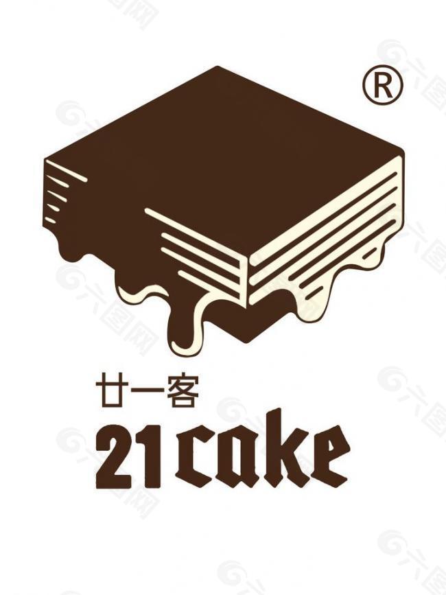 廿一客蛋糕logo图片