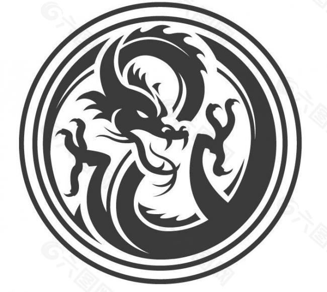 龙 logo 标志图片