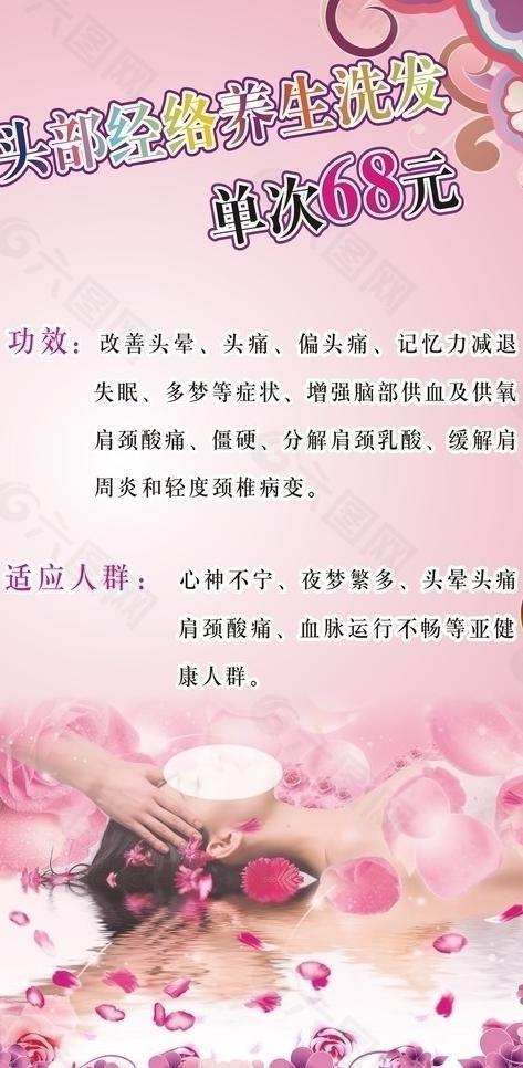 头部经络养生图片