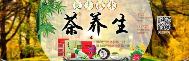 夏去秋来茶养生图片