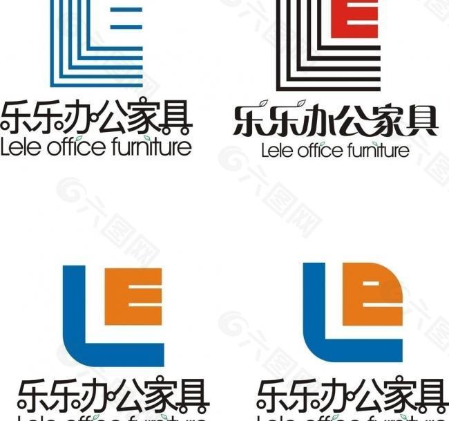 乐乐办公家具logo图片