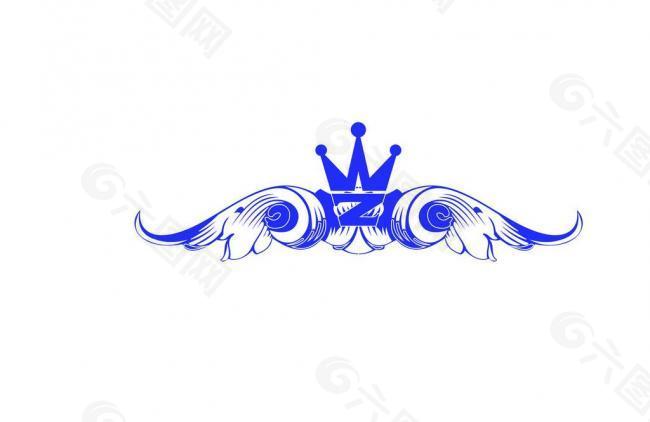 logo 皇冠 w z 翅膀图片
