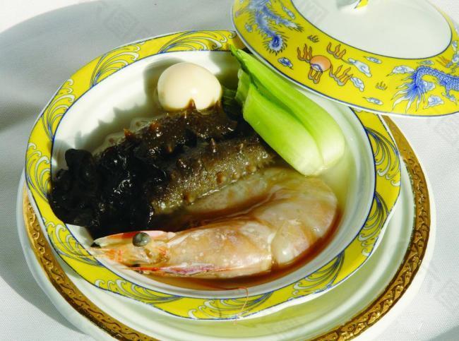 大虾海参养生汤图片