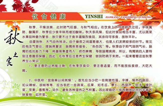 秋季饮食图片