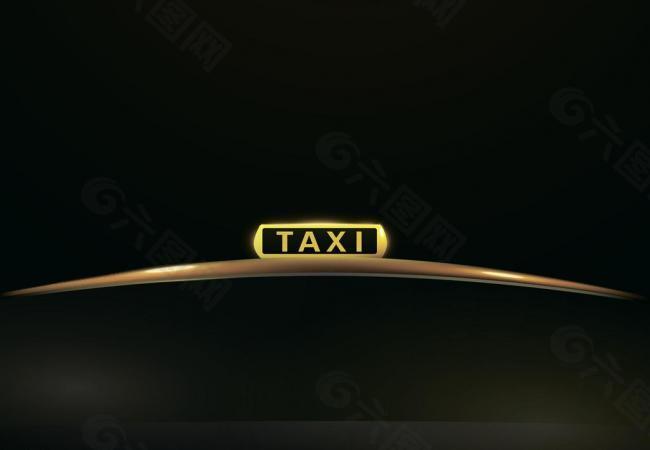 出租车taxi 标志图片