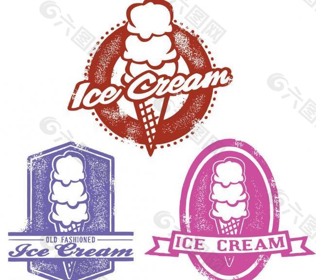 冰淇淋标签图片