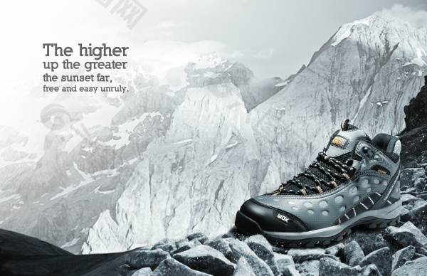 登山鞋宣传广告海报设计