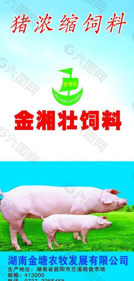 猪饲料标签图片
