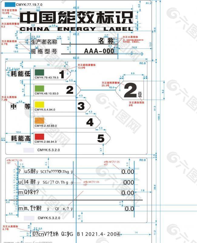 中国能效标识标签图片