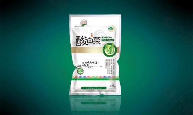 酸白菜包装（分层图）图片