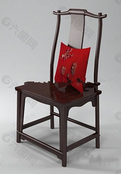 复古风椅子3d模型