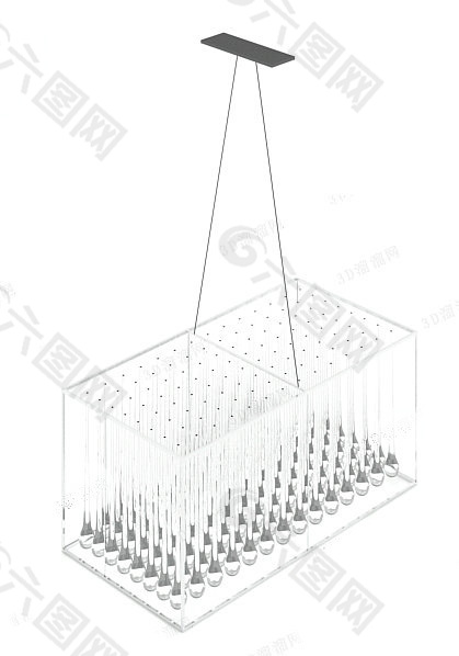 水晶灯模型素材