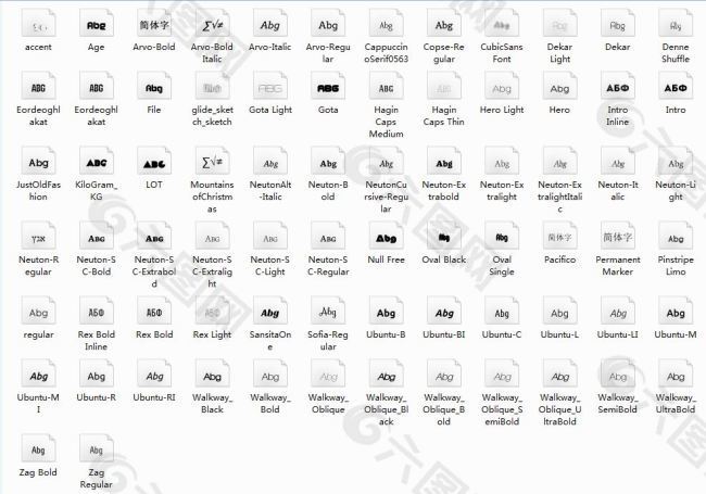 最值得收藏的65套免费英文字体