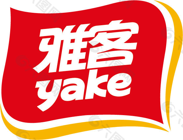 YAKE雅客-饮食类矢量标志