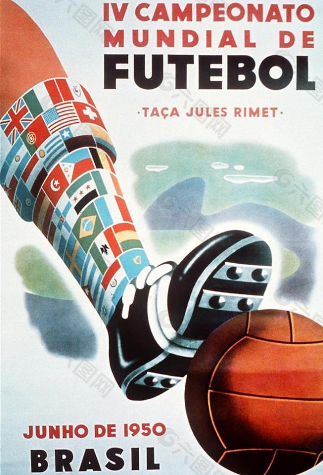 1950年巴西世界杯海报图片