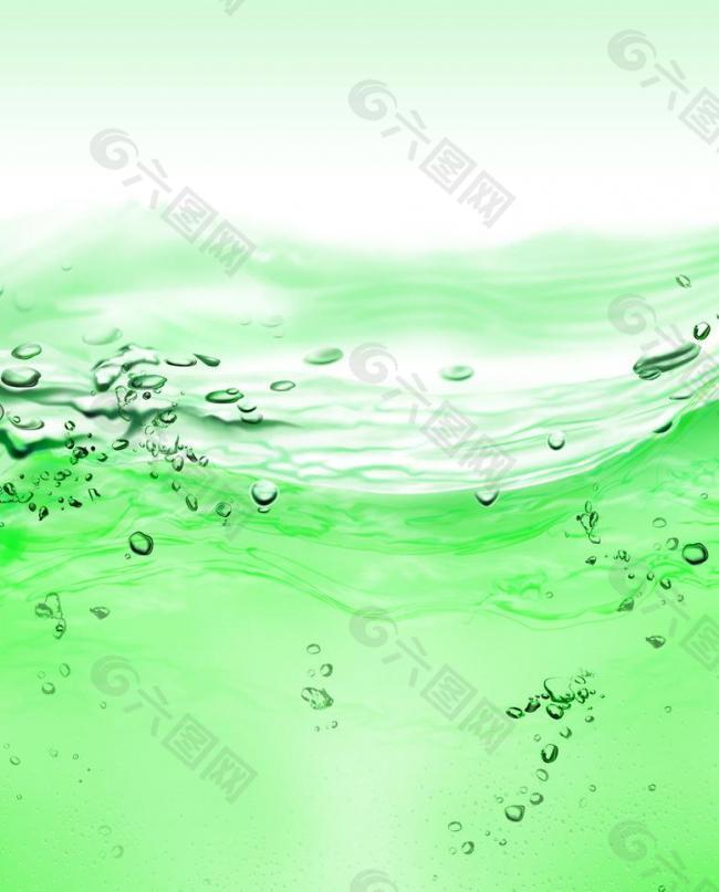 绿色 水珠底图图片
