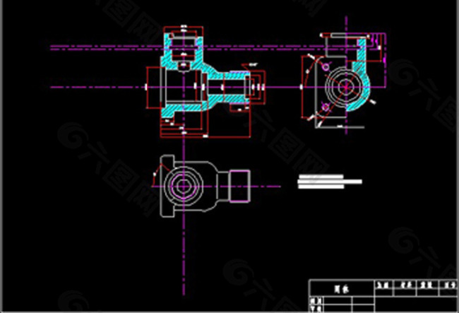 阀体CAD图纸
