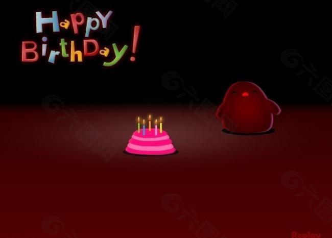 生日蛋糕动画图片