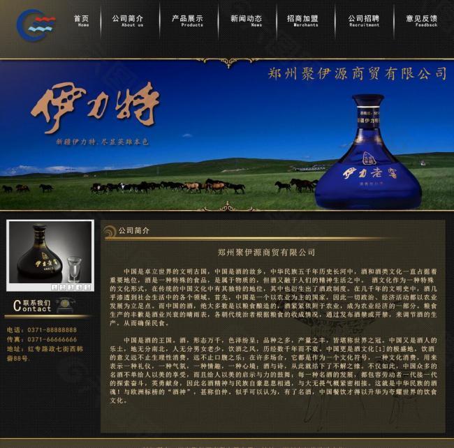 河南伊力特酒网站图片