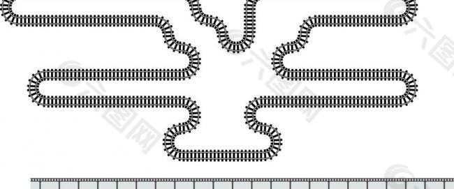 火车轨道 胶片图片