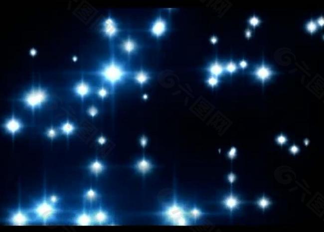 粒子星光视频素材图片