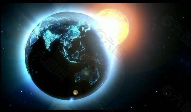 地球光效视频素材图片