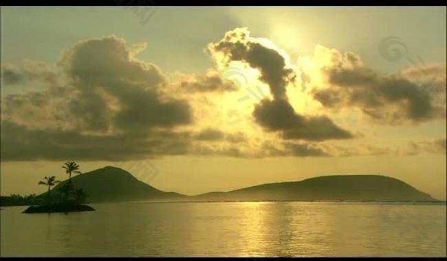 海岛风光风景画视频图片
