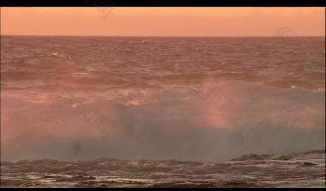 海浪海水风景画视频图片