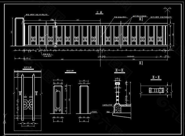 桥栏杆构造及配筋图图片