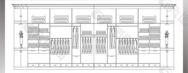 衣柜立面图图片