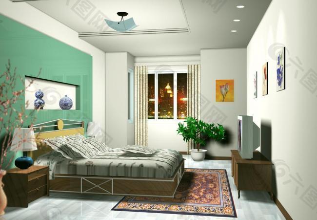室内设计卧室方案图片