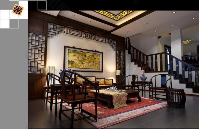 纯中式的客厅图片