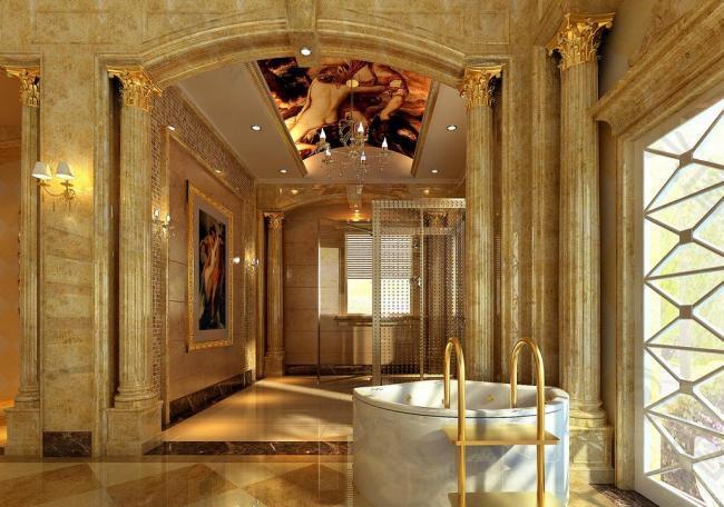 欧式浴室效果图图片
