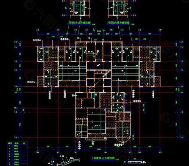 2号楼4 19层板配筋图图片
