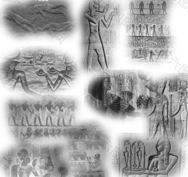 古埃及文明笔刷图片