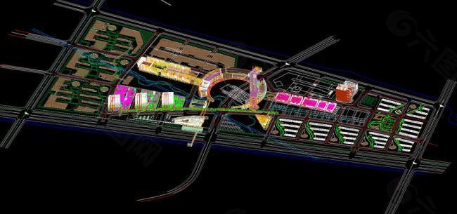 建筑区3d模型图图片